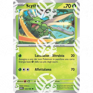 151 - Scyther - 123/165 - Warcard - 151 - Scyther - 123/165 i prezzi più bassi sul mercato, solo da www.warcardshop.com! Carte singole, box, buste e mazzi.