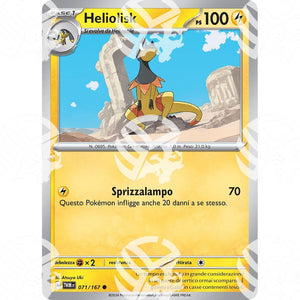 Crepuscolo Mascherato - Heliolisk - 071/167 - Warcard - Crepuscolo Mascherato - Heliolisk - 071/167 i prezzi più bassi sul mercato, solo da www.warcardshop.com! Carte singole, box, buste e mazzi.