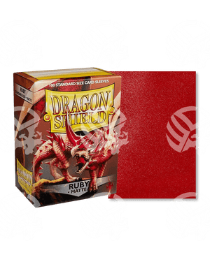 Dragon Shield - 100 Sleeves - MATTE RUBY - Warcard
