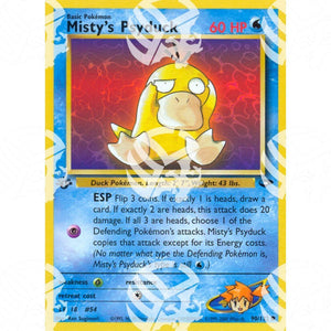Gym Challenge - Misty's Psyduck - 90/132 - Warcard - Gym Challenge - Misty's Psyduck - 90/132 i prezzi più bassi sul mercato, solo da www.warcardshop.com! Carte singole, box, buste e mazzi.