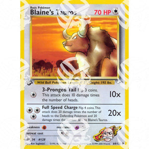 Gym Heroes - Blaine's Tauros - 64/132 - Warcard - Gym Heroes - Blaine's Tauros - 64/132 i prezzi più bassi sul mercato, solo da www.warcardshop.com! Carte singole, box, buste e mazzi.