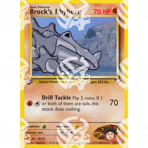 Gym Heroes - Brock's Rhyhorn - 70/132 - Warcard - Gym Heroes - Brock's Rhyhorn - 70/132 i prezzi più bassi sul mercato, solo da www.warcardshop.com! Carte singole, box, buste e mazzi.