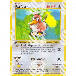 Set Base - Farfetch'd - 27/102 - Warcard