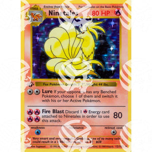 Set Base - Ninetales - Holo Rare 12/102 - Warcard