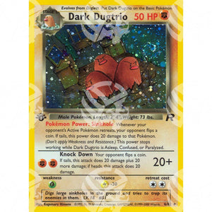 Team Rocket - Dark Dugtrio - Holo Rare 6/82 - Warcard - Team Rocket - Dark Dugtrio - Holo Rare 6/82 i prezzi più bassi sul mercato, solo da www.warcardshop.com! Carte singole, box, buste e mazzi.