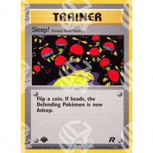 Team Rocket - Sleep! - 79/82 - Warcard - Team Rocket - Sleep! - 79/82 i prezzi più bassi sul mercato, solo da www.warcardshop.com! Carte singole, box, buste e mazzi.