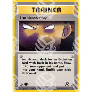 Team Rocket - The Boss's Way - 73/82 - Warcard - Team Rocket - The Boss's Way - 73/82 i prezzi più bassi sul mercato, solo da www.warcardshop.com! Carte singole, box, buste e mazzi.