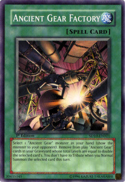 Fabbrica-Ingranaggio Antico - Structure Deck: Machine Re-Volt (Common) [SD10-021]