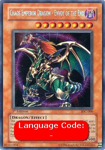 Drago Imperatore del Chaos - Emissario della Fine - Invasion of Chaos (Secret Rare) [IOC-000]