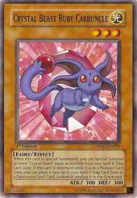 Bestia Cristallo Carbuncle Rubino - Duelist Pack: Jesse Anderson (Common) [DP07-001]