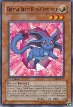 Bestia Cristallo Carbuncle Rubino - Force of the Breaker (Common) [FOTB-001]