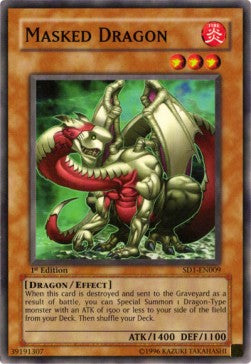 Drago Mascherato - Structure Deck: Dragon's Roar (Common) [SD1-009]