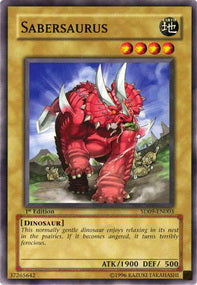 Sciabolasaurus - Structure Deck: Dinosaur's Rage (Common) [SD09-003]