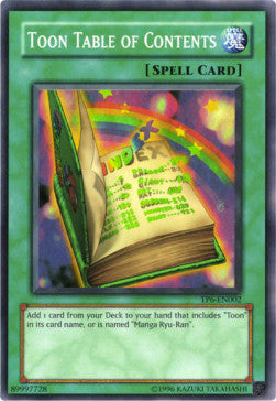 Foglio Illustrativo Toon - Tournament Pack 6 (Super Rare) [TP6-002]