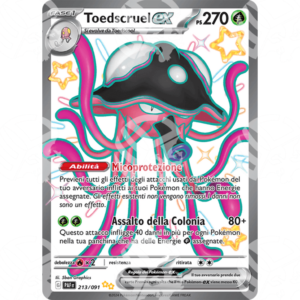 Destino di Paldea - Toedscruel ex - Shiny Ultra Rare | 213/091 - Warcard