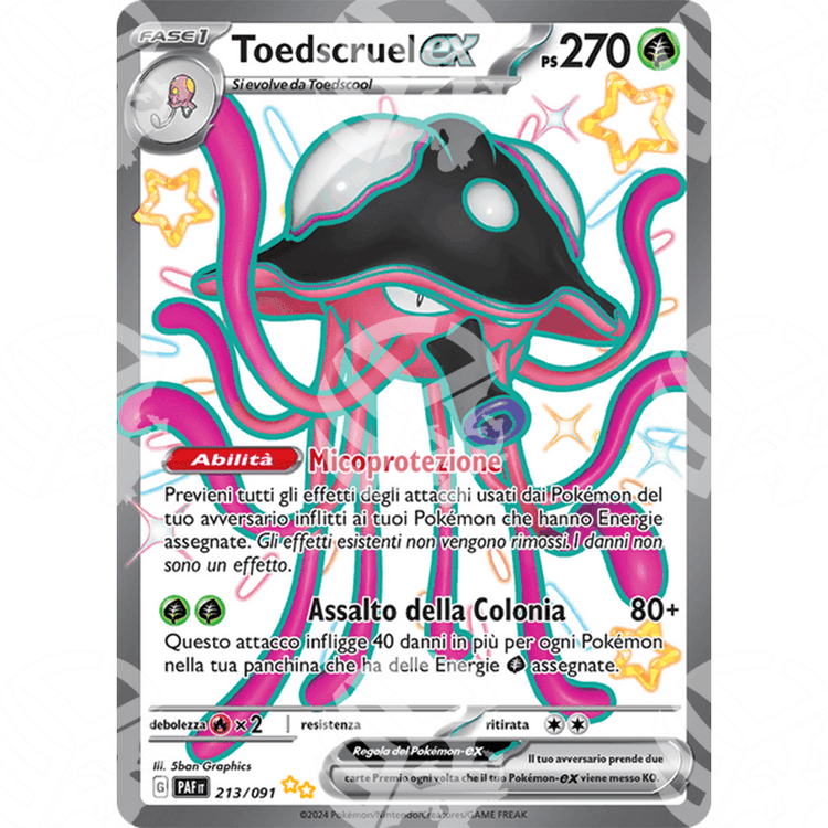 Destino di Paldea - Toedscruel ex - Shiny Ultra Rare | 213/091 - Warcard