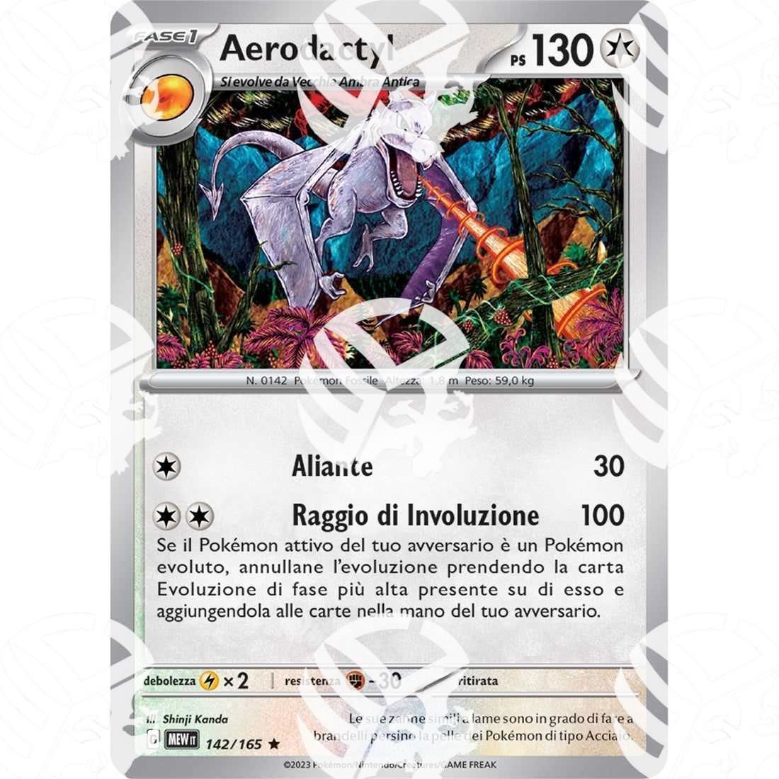 151 - Aerodactyl - Holo Rare 142/165 - Warcard - 151 - Aerodactyl - Holo Rare 142/165 i prezzi più bassi sul mercato, solo da www.warcardshop.com! Carte singole, box, buste e mazzi.