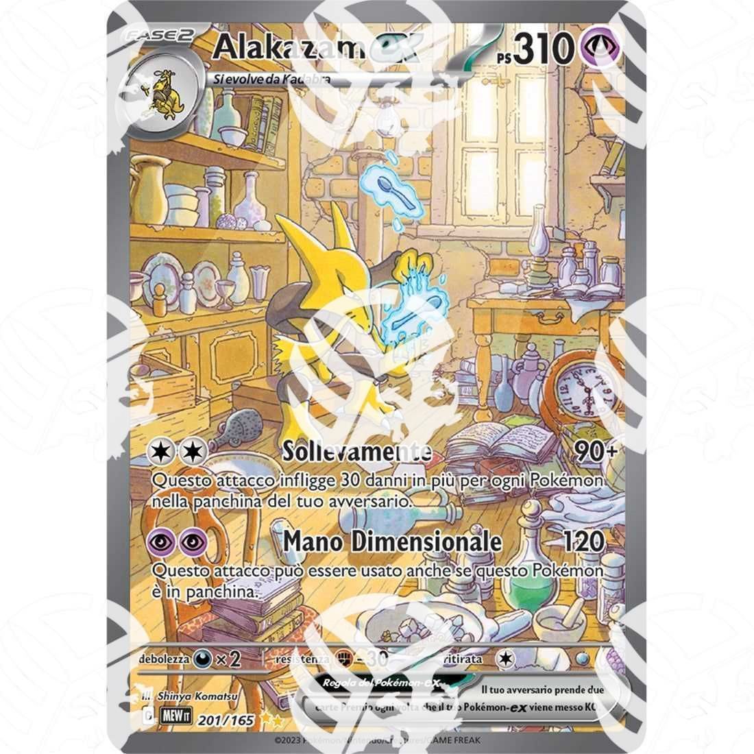 151 - Alakazam ex - Special Illustration Rare | 201/165 - Warcard - 151 - Alakazam ex - Special Illustration Rare | 201/165 i prezzi più bassi sul mercato, solo da www.warcardshop.com! Carte singole, box, buste e mazzi.