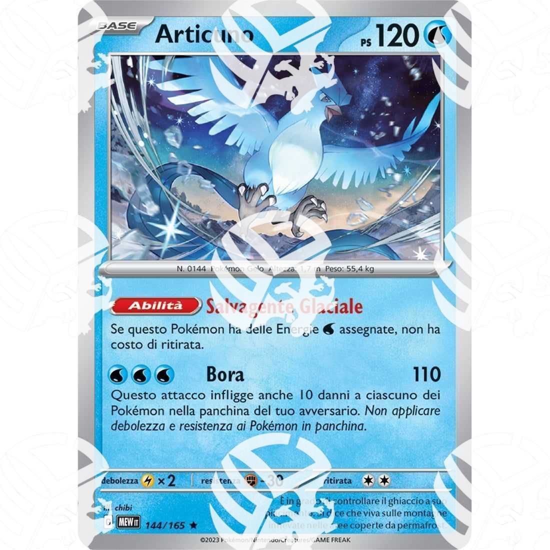 151 - Articuno - Holo Rare 144/165 - Warcard - 151 - Articuno - Holo Rare 144/165 i prezzi più bassi sul mercato, solo da www.warcardshop.com! Carte singole, box, buste e mazzi.