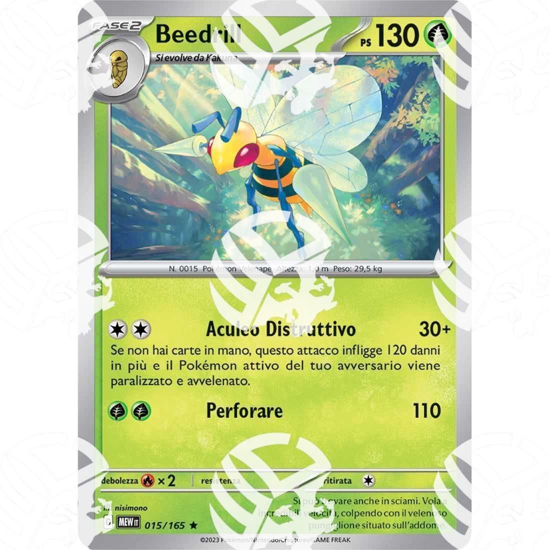 151 - Beedrill - Holo Rare 015/165 - Warcard - 151 - Beedrill - Holo Rare 015/165 i prezzi più bassi sul mercato, solo da www.warcardshop.com! Carte singole, box, buste e mazzi.
