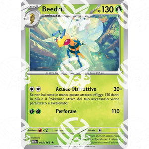 151 - Beedrill - Holo Rare 015/165 - Warcard - 151 - Beedrill - Holo Rare 015/165 i prezzi più bassi sul mercato, solo da www.warcardshop.com! Carte singole, box, buste e mazzi.