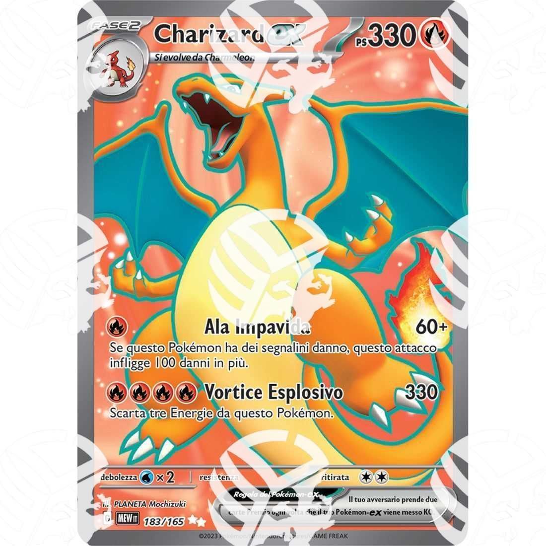 151 - Charizard ex - Full Art | 183/165 - Warcard - 151 - Charizard ex - Full Art | 183/165 i prezzi più bassi sul mercato, solo da www.warcardshop.com! Carte singole, box, buste e mazzi.