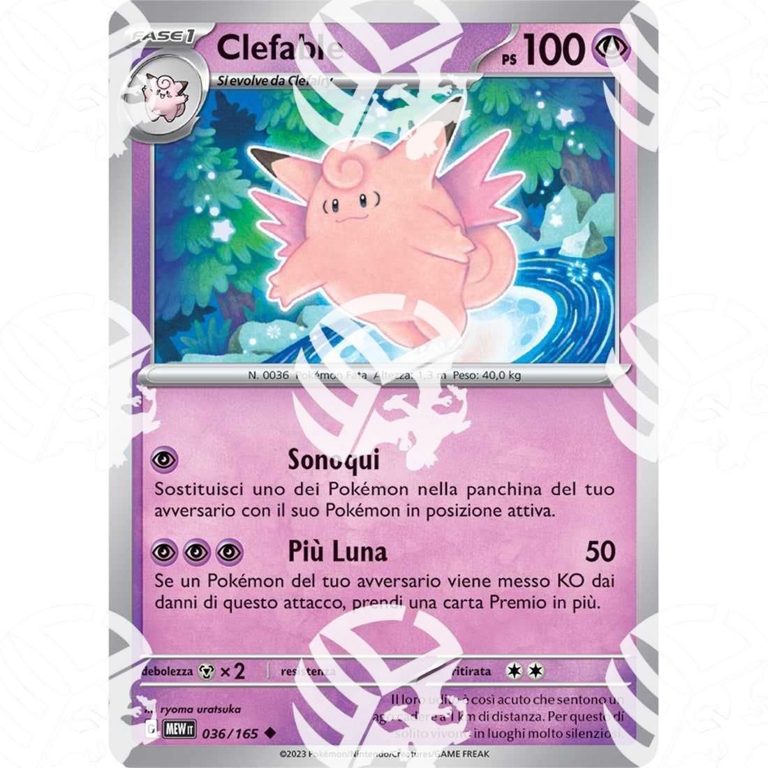151 - Clefable - 036/165 - Warcard - 151 - Clefable - 036/165 i prezzi più bassi sul mercato, solo da www.warcardshop.com! Carte singole, box, buste e mazzi.