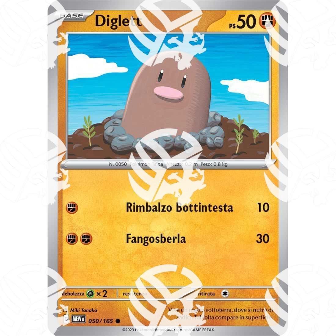 151 - Diglett - 050/165 - Warcard - 151 - Diglett - 050/165 i prezzi più bassi sul mercato, solo da www.warcardshop.com! Carte singole, box, buste e mazzi.