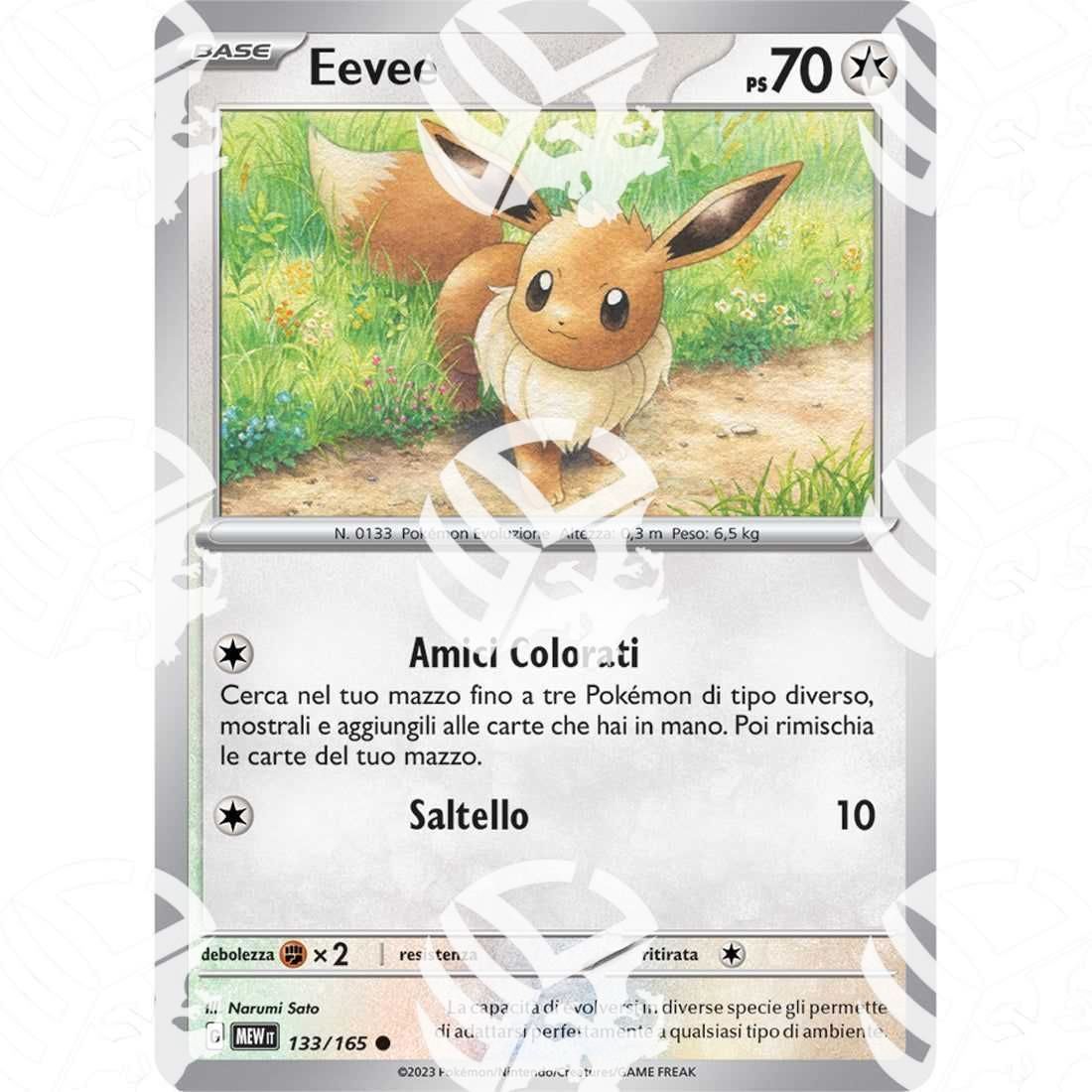 151 - Eevee - 133/165 - Warcard - 151 - Eevee - 133/165 i prezzi più bassi sul mercato, solo da www.warcardshop.com! Carte singole, box, buste e mazzi.