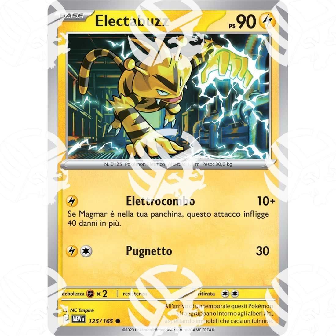 151 - Electabuzz - 125/165 - Warcard - 151 - Electabuzz - 125/165 i prezzi più bassi sul mercato, solo da www.warcardshop.com! Carte singole, box, buste e mazzi.