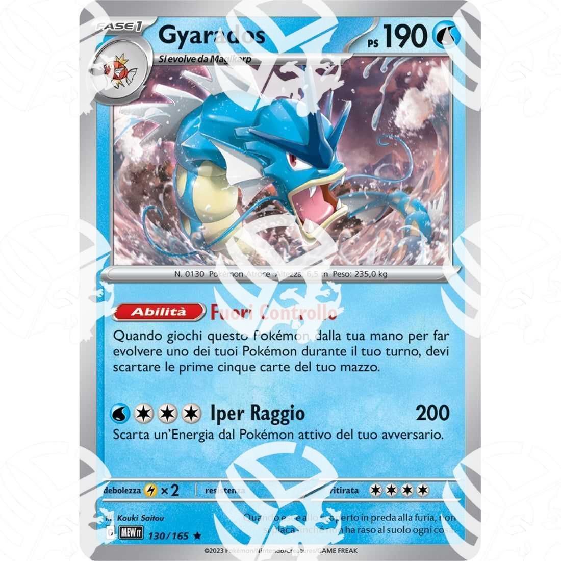 151 - Gyarados - Holo Rare 130/165 - Warcard - 151 - Gyarados - Holo Rare 130/165 i prezzi più bassi sul mercato, solo da www.warcardshop.com! Carte singole, box, buste e mazzi.
