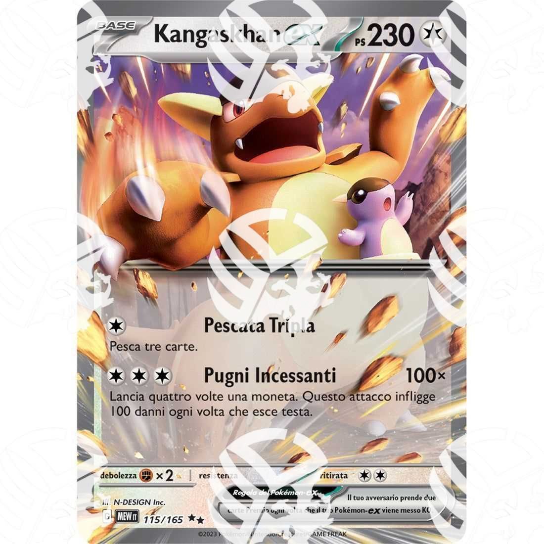 151 - Kangaskhan ex - 115/165 - Warcard - 151 - Kangaskhan ex - 115/165 i prezzi più bassi sul mercato, solo da www.warcardshop.com! Carte singole, box, buste e mazzi.
