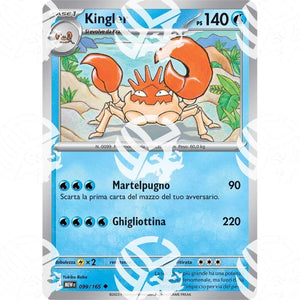 151 - Kingler - 099/165 - Warcard - 151 - Kingler - 099/165 i prezzi più bassi sul mercato, solo da www.warcardshop.com! Carte singole, box, buste e mazzi.