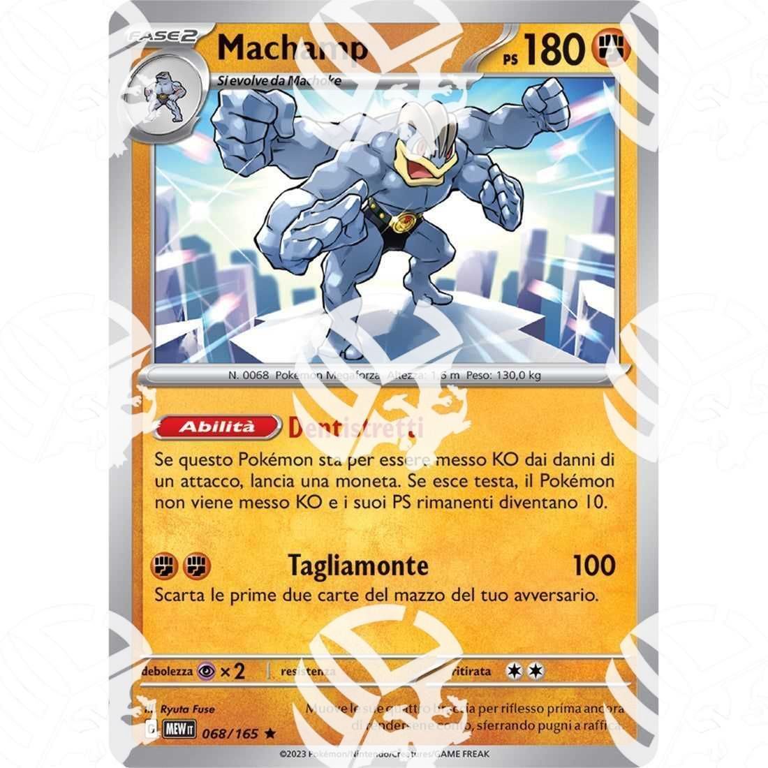 151 - Machamp - Holo Rare 068/165 - Warcard - 151 - Machamp - Holo Rare 068/165 i prezzi più bassi sul mercato, solo da www.warcardshop.com! Carte singole, box, buste e mazzi.