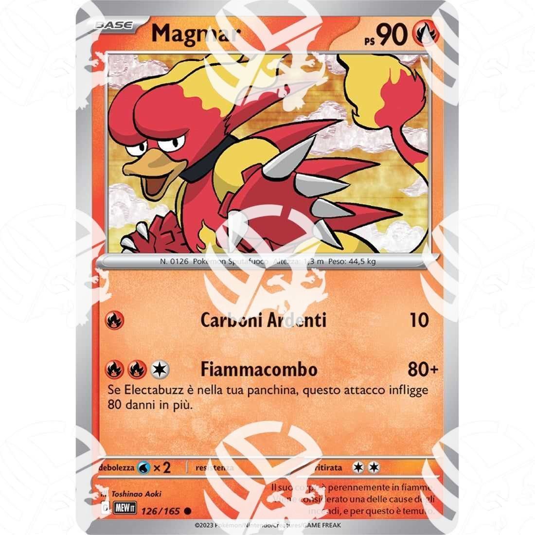 151 - Magmar - 126/165 - Warcard - 151 - Magmar - 126/165 i prezzi più bassi sul mercato, solo da www.warcardshop.com! Carte singole, box, buste e mazzi.