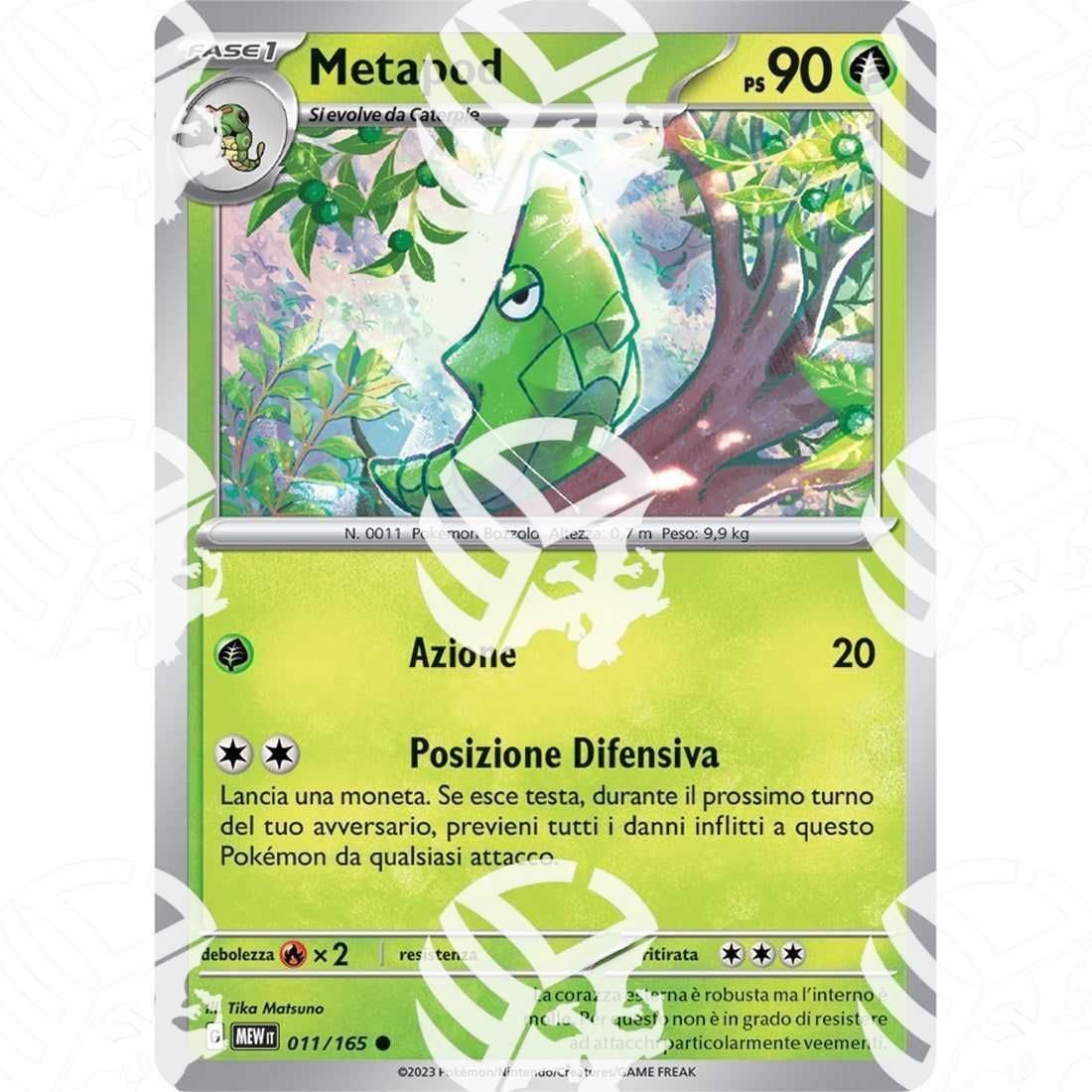 151 - Metapod - 011/165 - Warcard - 151 - Metapod - 011/165 i prezzi più bassi sul mercato, solo da www.warcardshop.com! Carte singole, box, buste e mazzi.