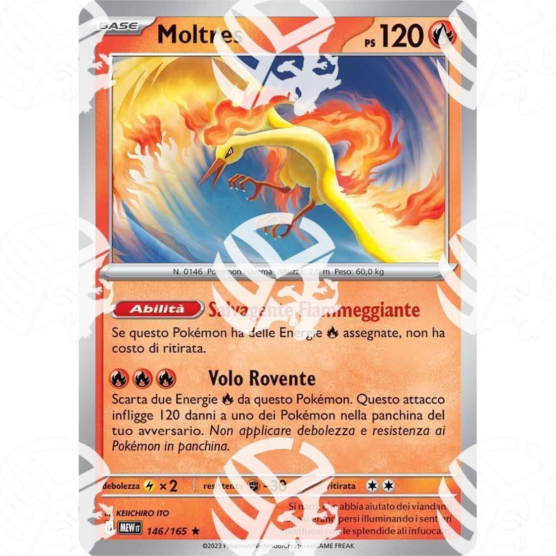 151 - Moltres - Holo Rare 146/165 - Warcard - 151 - Moltres - Holo Rare 146/165 i prezzi più bassi sul mercato, solo da www.warcardshop.com! Carte singole, box, buste e mazzi.