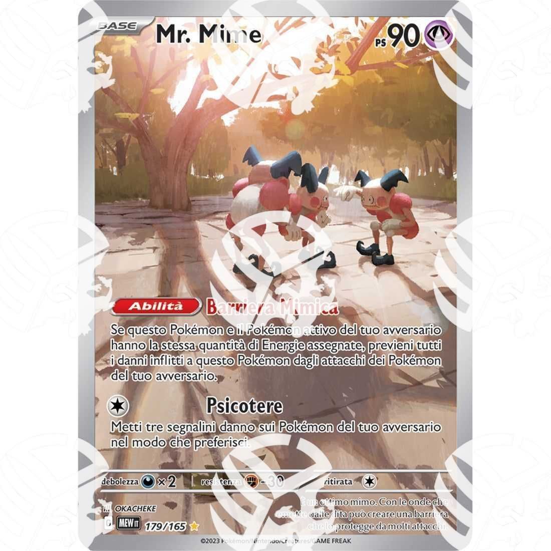 151 - Mr. Mime - Illustration Rare | 179/165 - Warcard - 151 - Mr. Mime - Illustration Rare | 179/165 i prezzi più bassi sul mercato, solo da www.warcardshop.com! Carte singole, box, buste e mazzi.