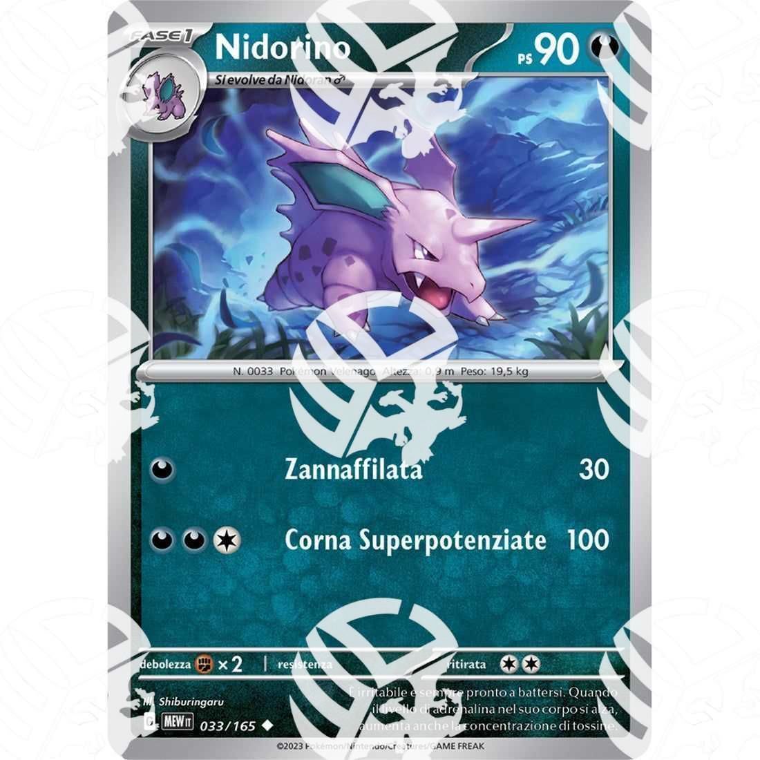 151 - Nidorino - 033/165 - Warcard - 151 - Nidorino - 033/165 i prezzi più bassi sul mercato, solo da www.warcardshop.com! Carte singole, box, buste e mazzi.