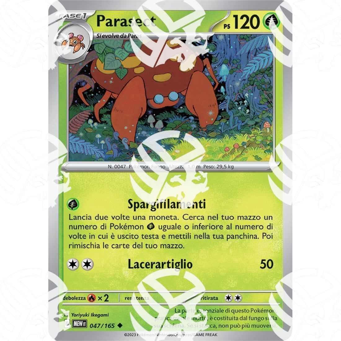 151 - Parasect - 047/165 - Warcard - 151 - Parasect - 047/165 i prezzi più bassi sul mercato, solo da www.warcardshop.com! Carte singole, box, buste e mazzi.