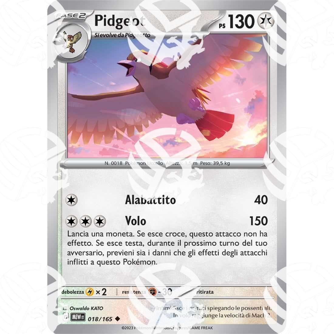 151 - Pidgeot - 018/165 - Warcard - 151 - Pidgeot - 018/165 i prezzi più bassi sul mercato, solo da www.warcardshop.com! Carte singole, box, buste e mazzi.