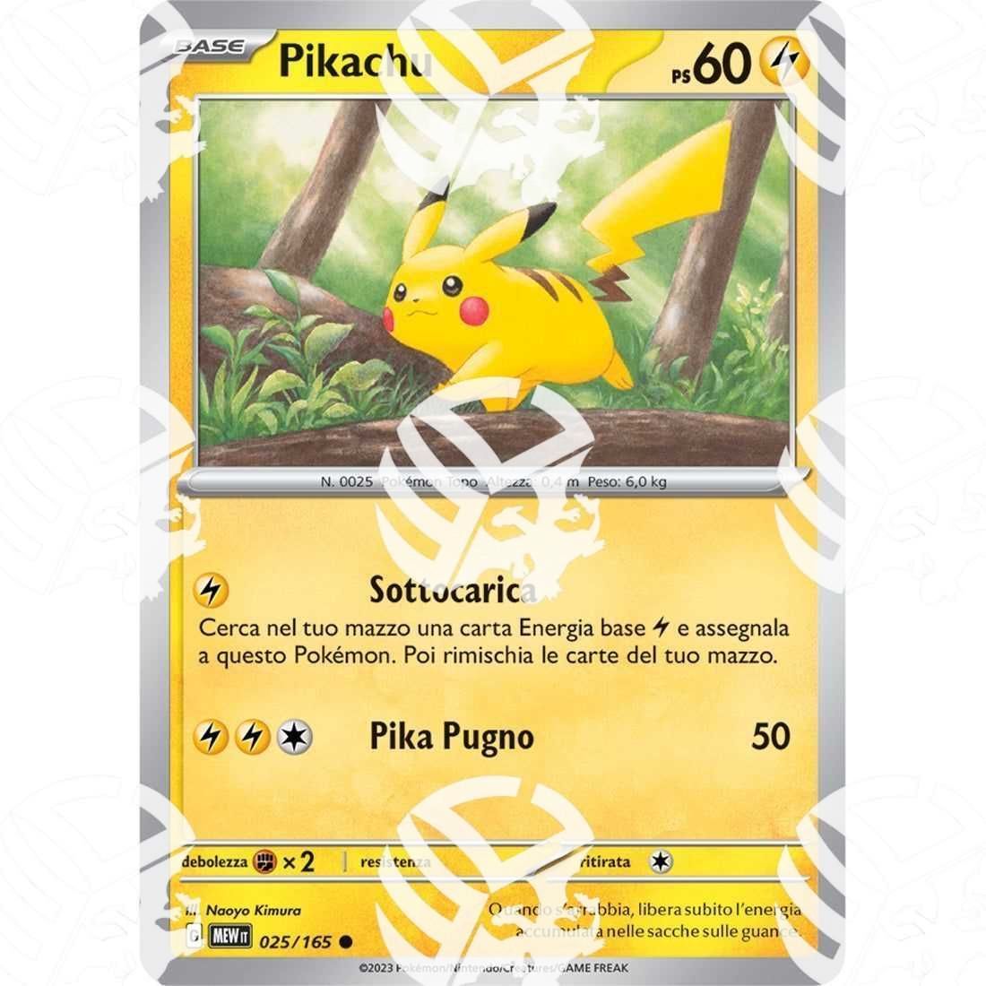 151 - Pikachu - 025/165 - Warcard - 151 - Pikachu - 025/165 i prezzi più bassi sul mercato, solo da www.warcardshop.com! Carte singole, box, buste e mazzi.