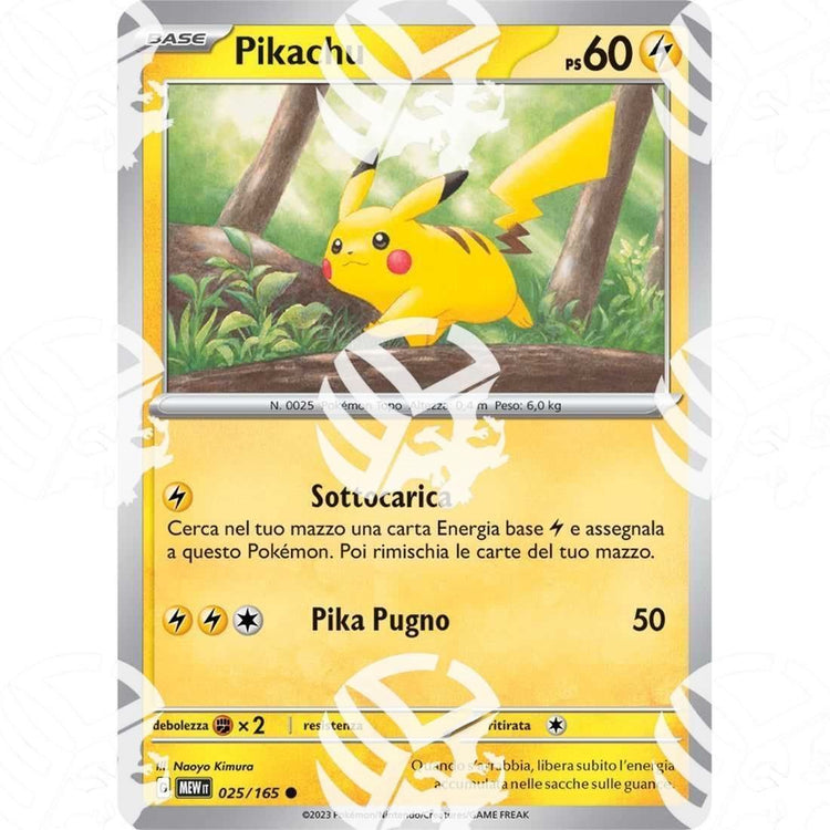 151 - Pikachu - 025/165 - Warcard - 151 - Pikachu - 025/165 i prezzi più bassi sul mercato, solo da www.warcardshop.com! Carte singole, box, buste e mazzi.