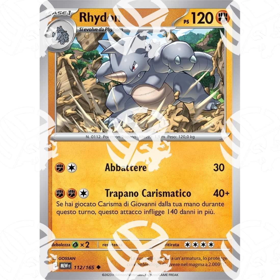 151 - Rhydon - 112/165 - Warcard - 151 - Rhydon - 112/165 i prezzi più bassi sul mercato, solo da www.warcardshop.com! Carte singole, box, buste e mazzi.
