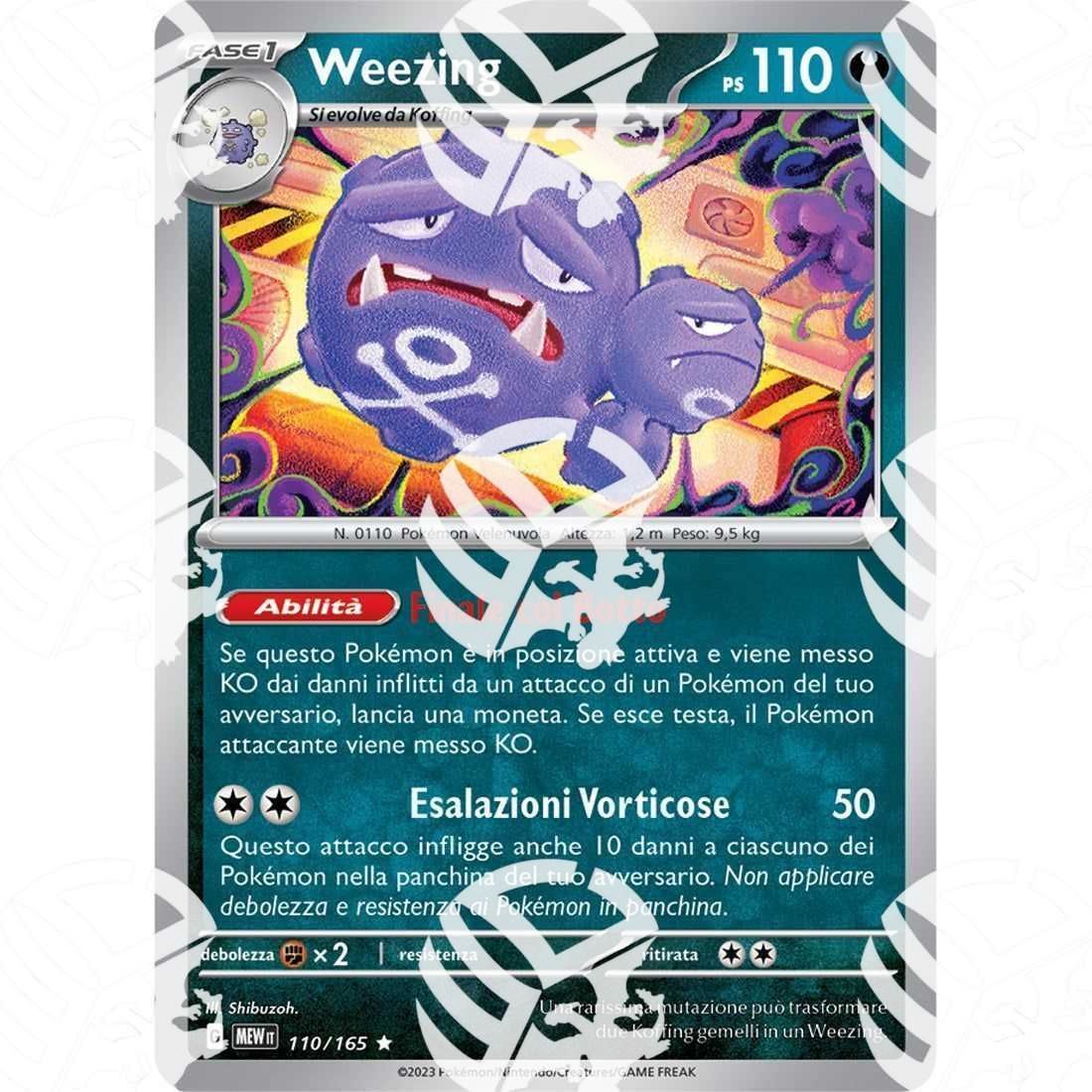 151 - Weezing - Holo Rare 110/165 - Warcard - 151 - Weezing - Holo Rare 110/165 i prezzi più bassi sul mercato, solo da www.warcardshop.com! Carte singole, box, buste e mazzi.