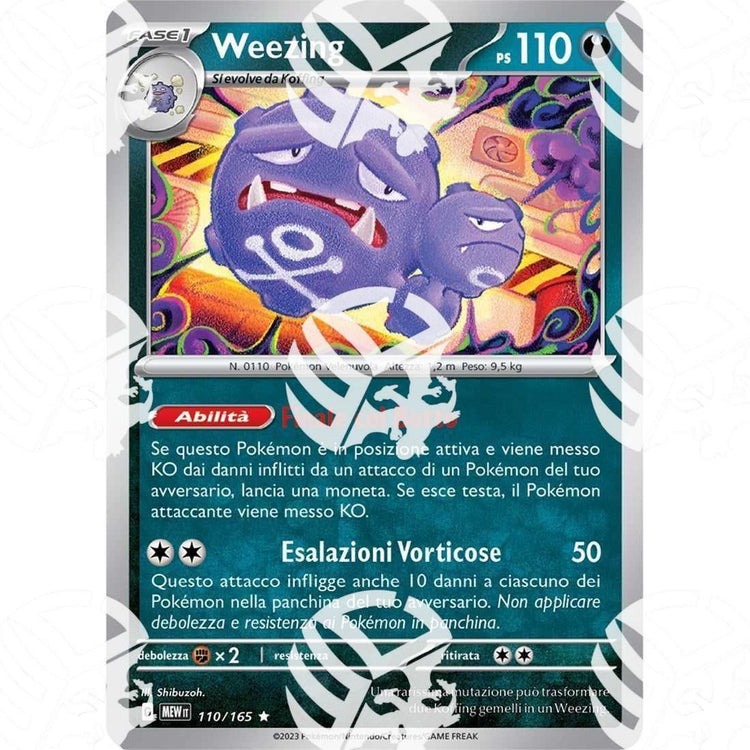 151 - Weezing - Holo Rare 110/165 - Warcard - 151 - Weezing - Holo Rare 110/165 i prezzi più bassi sul mercato, solo da www.warcardshop.com! Carte singole, box, buste e mazzi.