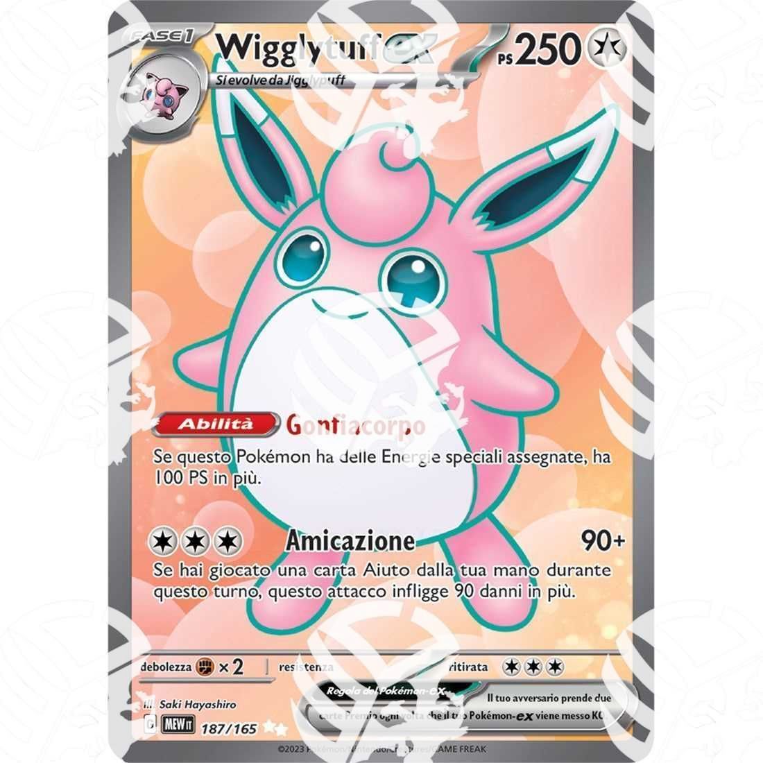 151 - Wigglytuff ex - Full Art | 187/165 - Warcard - 151 - Wigglytuff ex - Full Art | 187/165 i prezzi più bassi sul mercato, solo da www.warcardshop.com! Carte singole, box, buste e mazzi.