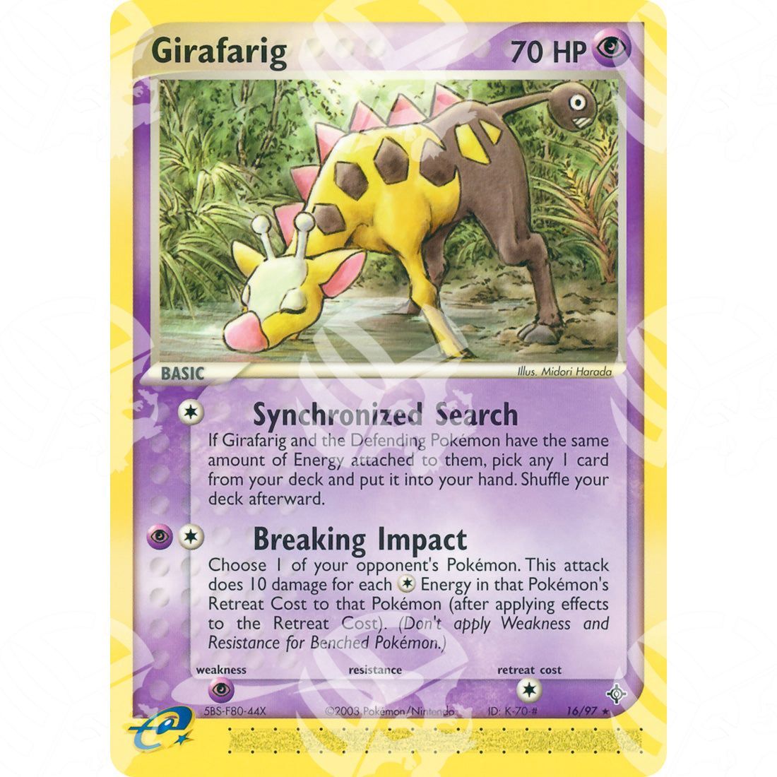 EX Drago - Girafarig - 16/97 - Warcard - EX Drago - Girafarig - 16/97 i prezzi più bassi sul mercato, solo da www.warcardshop.com! Carte singole, box, buste e mazzi.