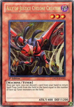 Ciclone Creatore Alleato della Giustizia - Duelist Revolution (Secret Rare) [DREV-092]