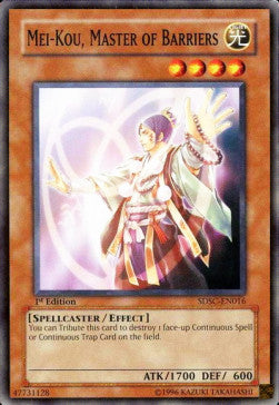 Mei-Kou, Maestro delle Barriere - Structure Deck: Spellcaster's Command (Common) [SDSC-016]
